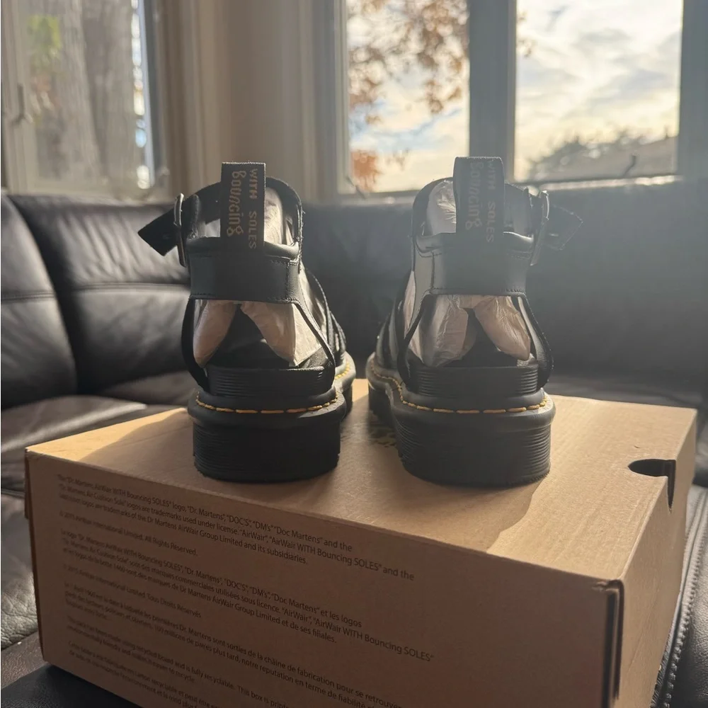Dr. Martens Black Strappy Footwear - Picture 11 of 16